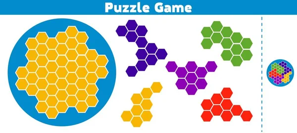 Παιχνίδι παζλ. Ολοκληρώστε το μοτίβο. Εκπαίδευση λογική παιχνίδι για παιδιά προσχολικής ηλικίας. Εικονογράφηση διάνυσμα — Διανυσματικό Αρχείο