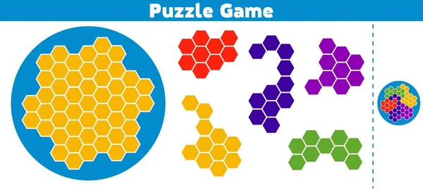 Jogo de puzzle. Complete o Padrão. Educação jogo de lógica para crianças pré-escolares. Ilustração vetorial — Vetor de Stock