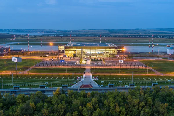 Saratov, Ryssland-20 augusti 2019: Gagarin International Airport — Stockfoto