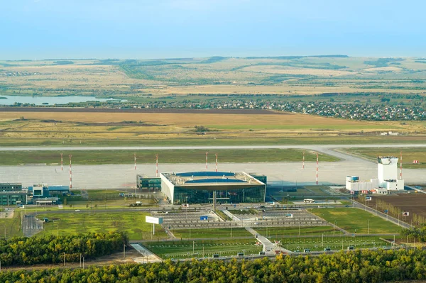 Saratow, Russland - 20. August 2019: internationaler Flughafen Gagarin — Stockfoto