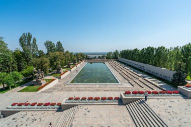 Volgograd, Rusya - 21 Ağustos 2019: Stalingrad Savaşı Kahramanları