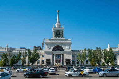 Volgograd, Rusya - 21 Ağustos 2019: volgograd tren istasyonu 1