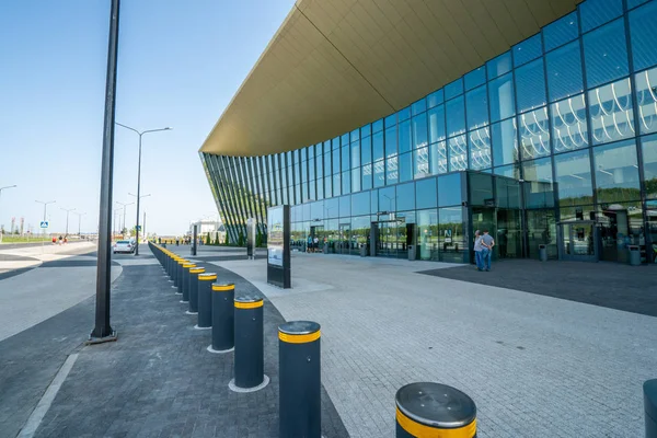 Saratov, Rusya - 20 Ağustos 2019: Gagarin Uluslararası Havaalanı