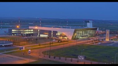 Saratov, Rusya - 20 Ağustos 2019: Gagarin Uluslararası Havaalanı