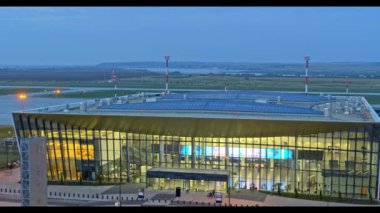 Saratov, Rusya - 20 Ağustos 2019: Gagarin Uluslararası Havaalanı