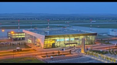 Saratov, Rusya - 20 Ağustos 2019: Gagarin Uluslararası Havaalanı