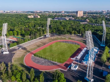Rostov-on-Don, Rusya - 26 Mayıs 2018: Ska stadyumu - yükseklikten görünüm