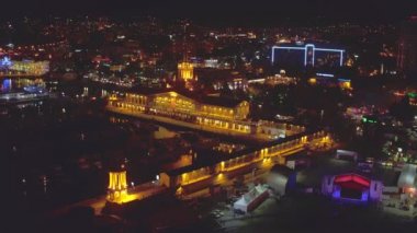 Soçi, Rusya - 19 Kasım 2016: Şehir ve Liman'ın yükseklikten görünümü