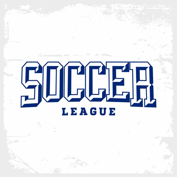 Modern Professional Vector Emblem Soccer Football League — Stock Vector