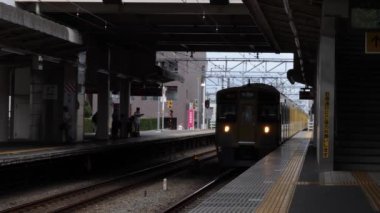 Tokyo, Japonya - 14.8.2019: Seibu Shinjuku hattı ekspres treni