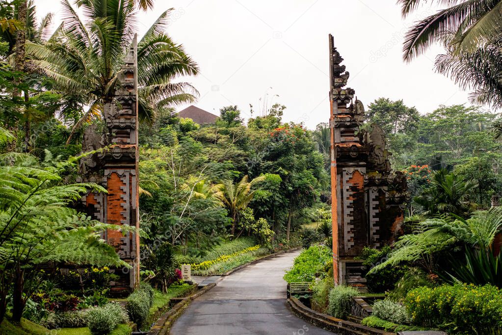 A Candi Bentar Archway in Bali, Indonesia