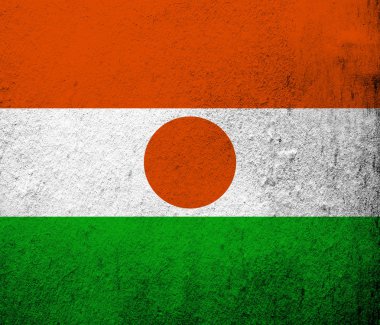 Nijer Ulusal Cumhuriyet. Grunge arka plan