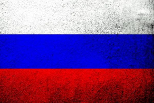 Національний Прапор Російської Федерації Росія Гранж Фону — стокове фото