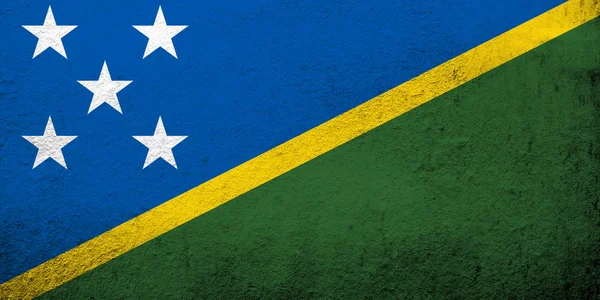 Nationale Vlag Van Salomonseilanden — Stockfoto