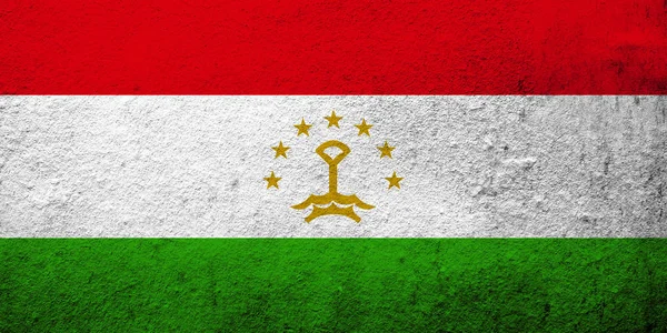 Republic Tajikistan National Flag Grunge Background — Stock Photo, Image