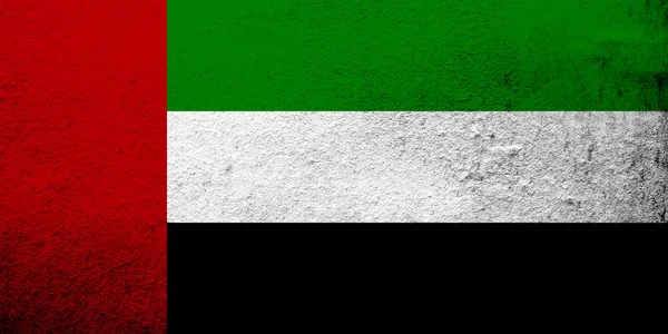 Nationalflagge Der Vereinigten Arabischen Emirate Grunge Hintergrund — Stockfoto