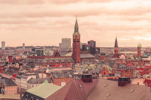 Vista Panorámica Los Tejados Copenhague Scandic Palace Hotel Dinamarca — Foto de Stock