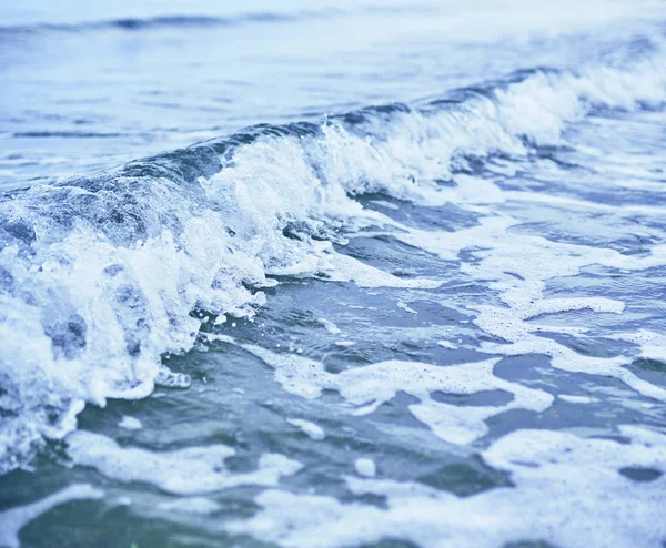 Крупним Планом Вид Блакитні Морські Хвилі Пляжі — стокове фото