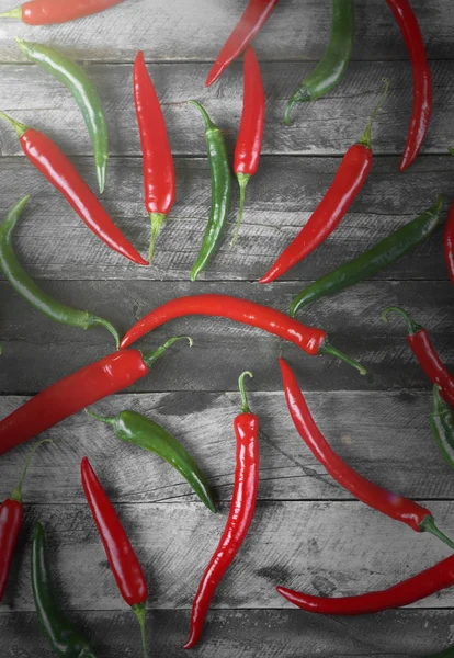 Felső Nézd Halom Friss Red Hot Chili Háttér Textúra Vagy — Stock Fotó