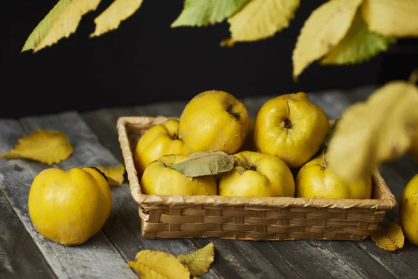 Багато Яблучного Айви Темному Дерев Яному Фоні — стокове фото