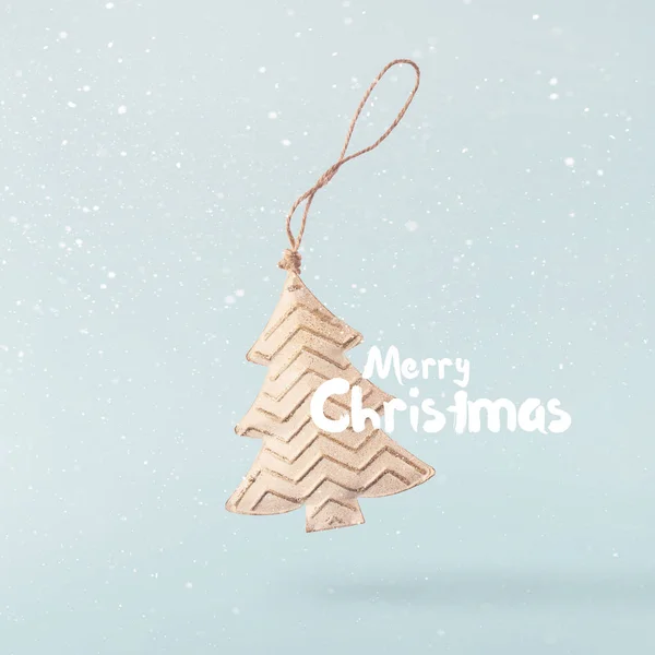 Karácsonyi Concept Kreatív Karácsonyi Koncepció Által Alá Tartozó Légi Retro — Stock Fotó