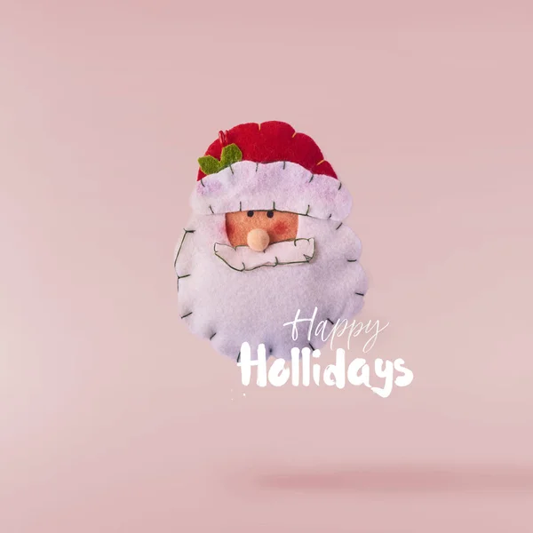 Karácsonyi Concept Kreatív Karácsonyi Koncepció Által Levegőben Eső Karácsonyi Ennivaló — Stock Fotó
