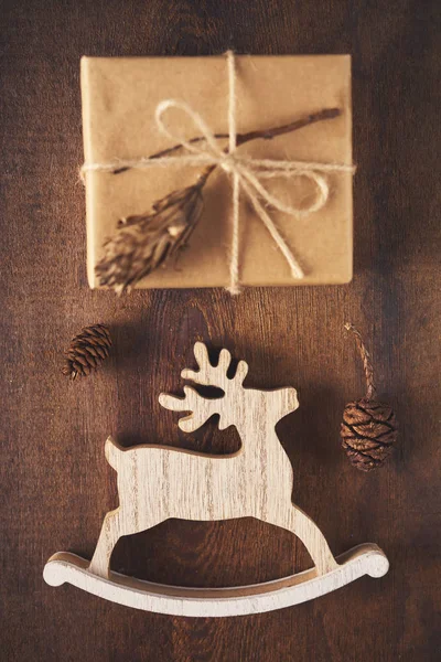 크리스마스 배경입니다 나무와 장난감 — 스톡 사진
