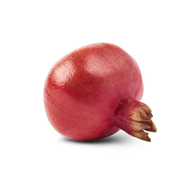 Čerstvé Zralé Granátové Jablko Izolovaných Bílém Pozadí Obraz Vysokým Rozlišením — Stock fotografie