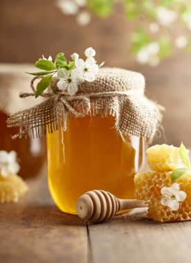 Cam kavanozda tatlı taze Hohey 