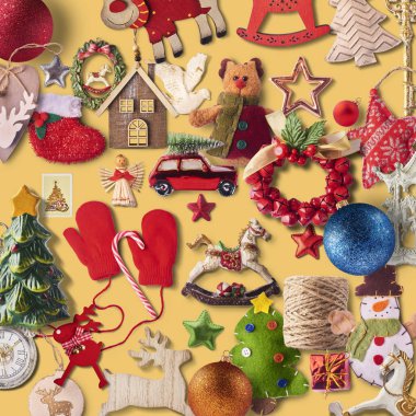 Noel tatili anlayışı. Yüksek çözünürlüklü görüntü