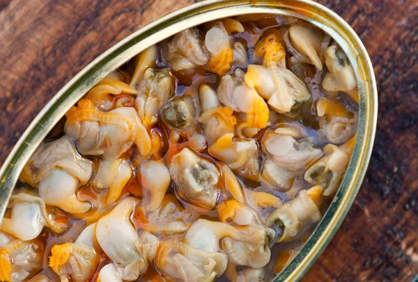 Cans Canned Cockles Healthy Meal — Stock Photo, Image