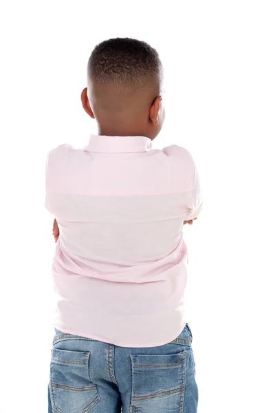 Wütendes Lateinisches Kind Isoliert Auf Weißem Hintergrund — Stockfoto