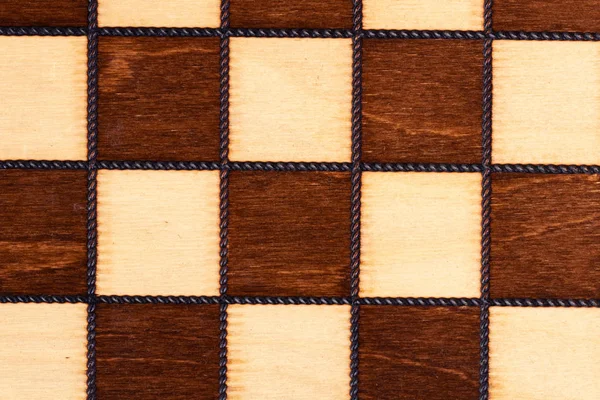 Wooden Chessboard Close Background — Stock Photo, Image