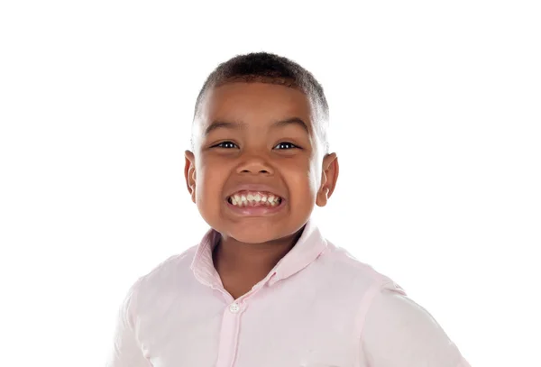 Portrét Krásného Dítěte Izolovaného Bílém Pozadí — Stock fotografie
