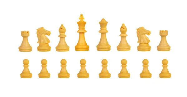 Chess Figures Isolated White Background — Stock Photo, Image