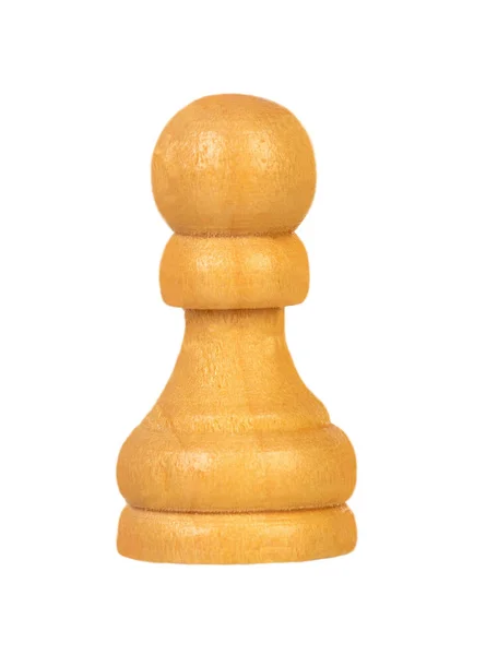 Пешка Шахматная Фигура Белом Фоне — стоковое фото