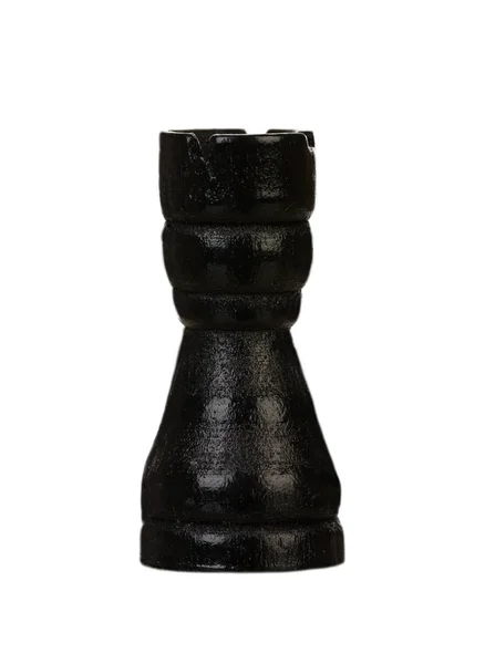 Blac Tower Chess Piece — Stock Photo, Image