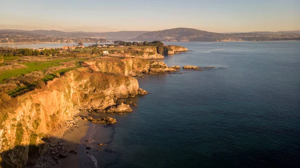 北スペインの海岸の素晴らしい空撮 — ストック写真