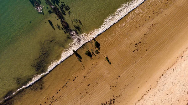 Bella Vista Aerea Della Costa Del Mare — Foto Stock