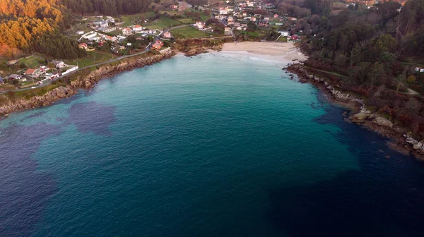 Prachtige Luchtfoto Van Kust Mooie Kleuren — Stockfoto