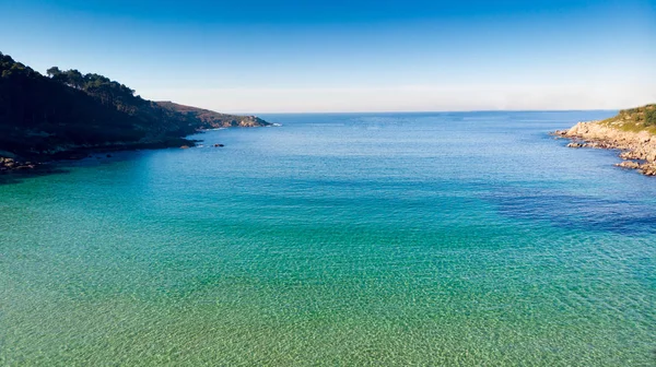 Güzel Bir Renk Ile Denizin Güzel Havadan Görünümü — Stok fotoğraf