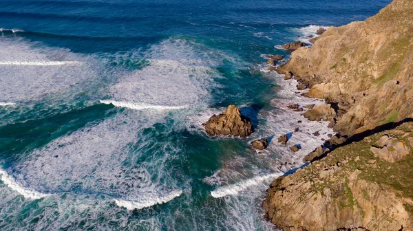 Όμορφη Εναέρια Άποψη Της Ακτής Της Θάλασσας — Φωτογραφία Αρχείου