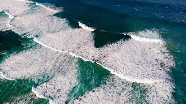 Bella Vista Aerea Della Costa Del Mare — Foto Stock