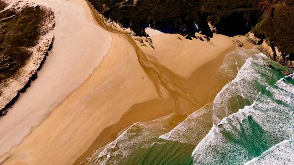 Bella Vista Aerea Della Costa Del Mare — Foto Stock