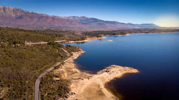 Hermosa Vista Aérea Costa Bonitos Colores — Foto de Stock