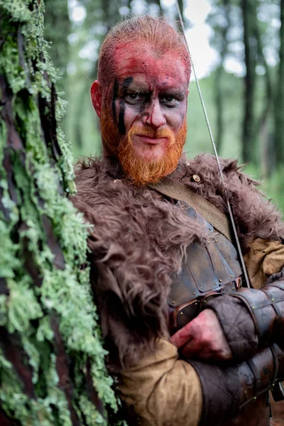 Echte Viking Het Platteland Met Veel Bomen Rond — Stockfoto