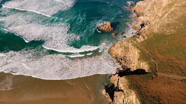 Bela vista aérea da costa — Fotografia de Stock