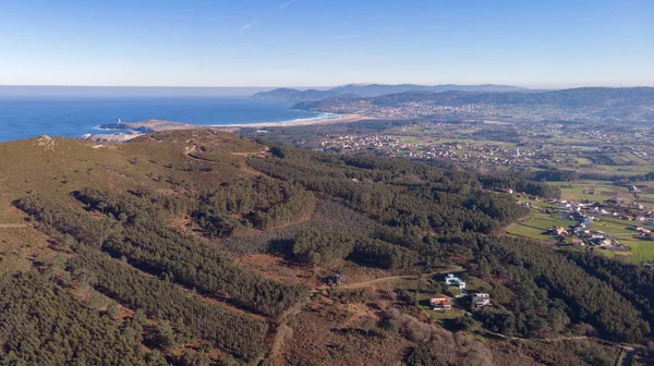 VISTA AERIAL DE UN POCO VILLAJE — Foto de Stock