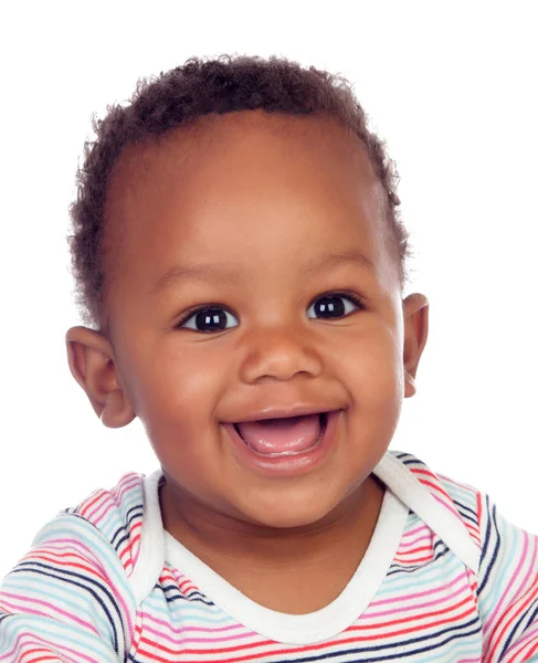 Funny and happy african baby — Stock Photo, Image