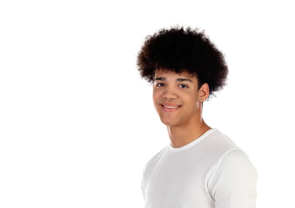 Tiener jongen met Afro kapsel — Stockfoto